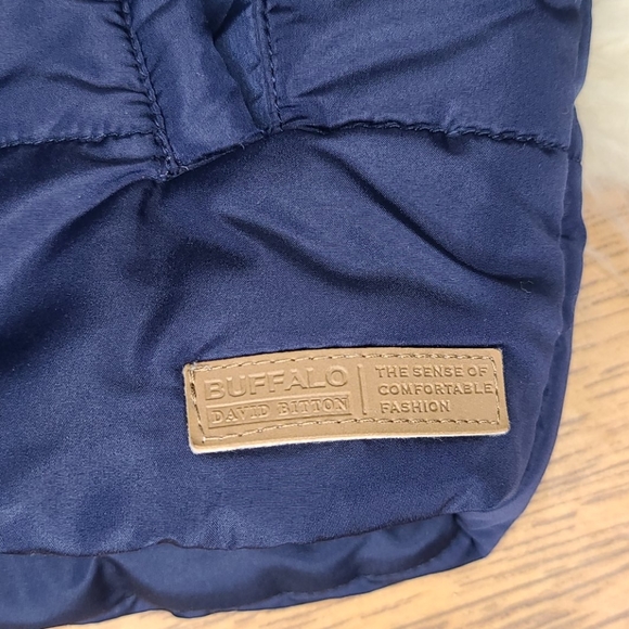 Buffalo David Bitton youth puffer vest navy blue size 5 - Picture 2 of 6